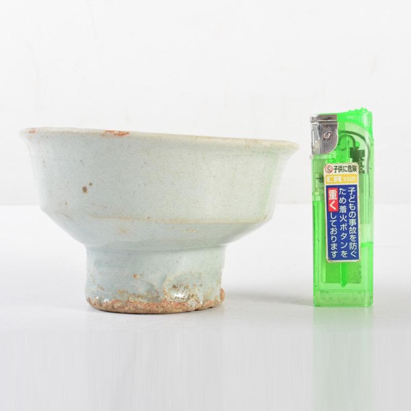 朝鮮美術 李朝 高麗白磁 高足杯 N 5232