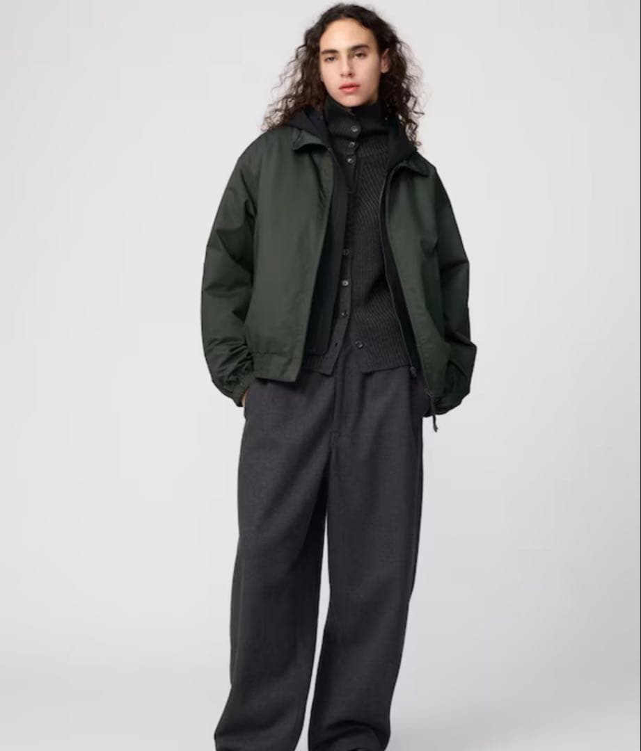 uniqlo U パフテックショートブルゾン OLIVE - メルカリ
