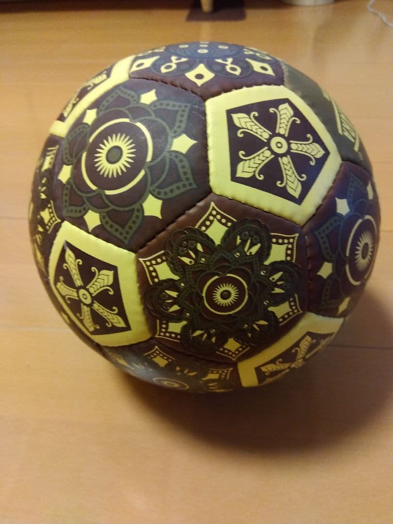 TACHIKARA CUSTOM サッカーボール ブラウン/イエロー TACHIKARA CUSTOM