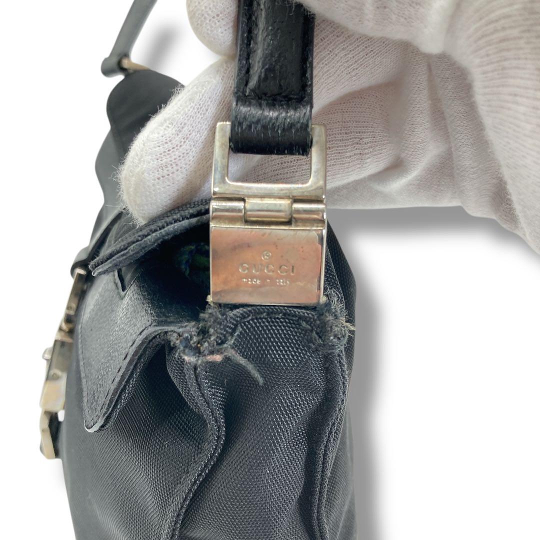 グッチ ハンドバッグ ワンショルダー ジャッキー ブラック レザー