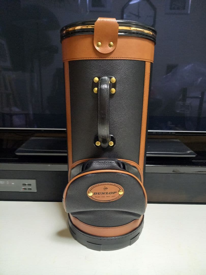 レア　1970's　非売品　イギリス　DUNLOP　ゴルフバッグ型　傘立　ゴミ箱