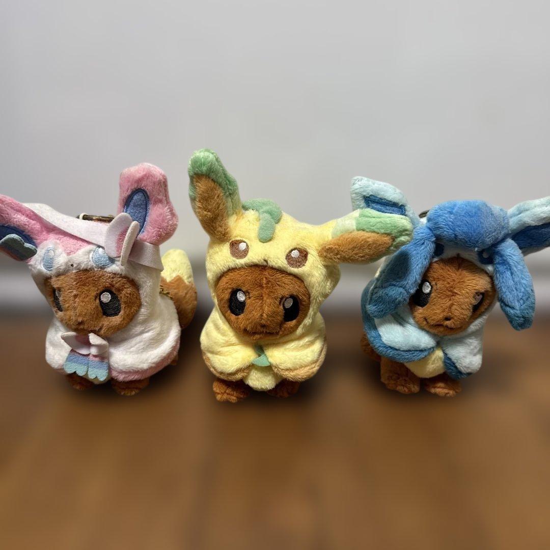 ポケモン イーブイ ポンチョ キーチェーン ぬいぐるみ キーホルダー