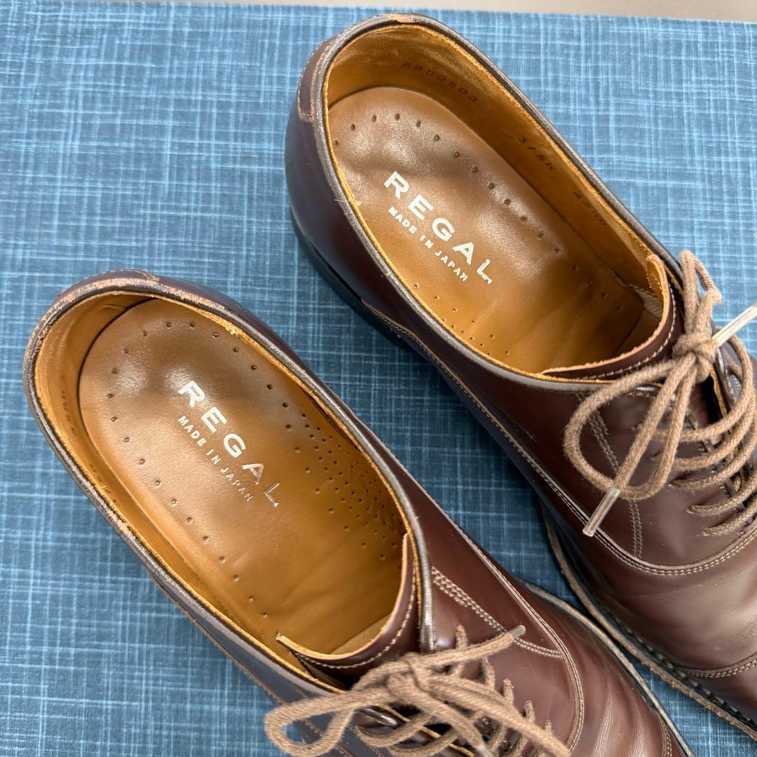 美品 リーガル 315R ストレートチップ 25.5 ブラウン