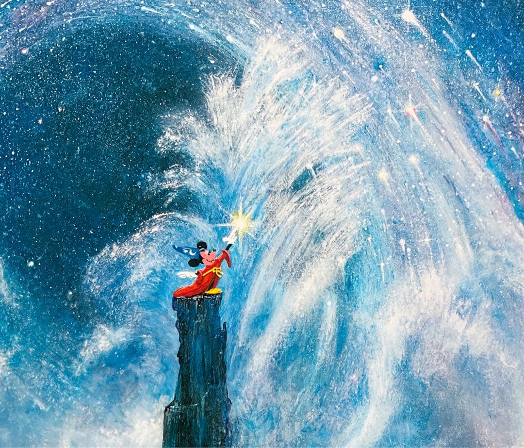 ピーター・エレンショー直筆サイン入り ファンタジアミッキー版画 証明書付