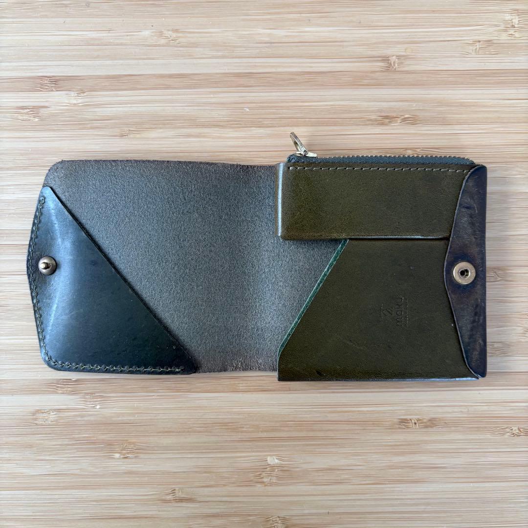 moku Saku ver.3 ミニ財布 Pueblo オリーブ