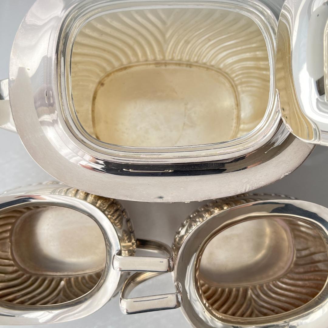 J B Chatterley & Sons】 ハーフリブのティーセット 3点 J B