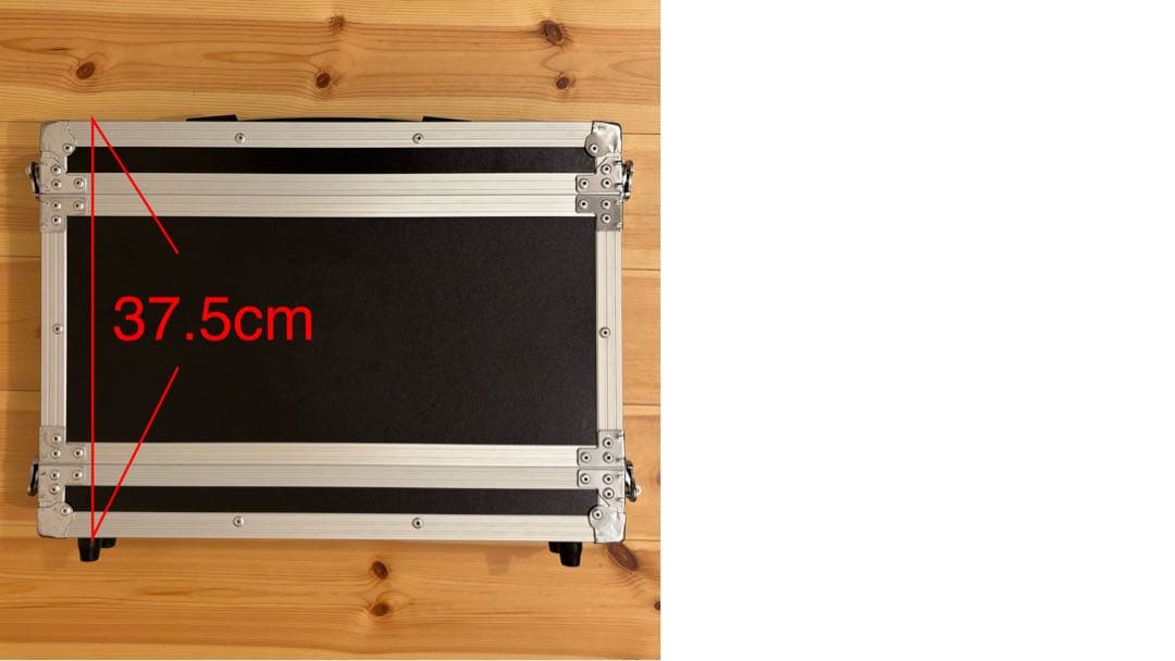 1Uラックケース 37.5cm ブラック