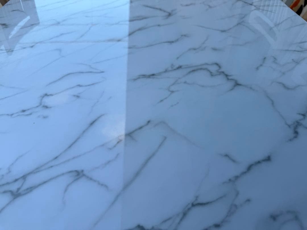 奈良発大理石柄ホワイト6人用180ダイニングテーブル チェアセット シギヤマ家具