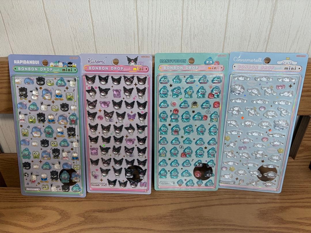 ボンボンドロップシール　サンリオ　ミニ8種　たまごっち4種　コンプリート
