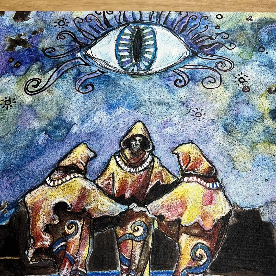 MTG Rebecca Guay 《暗黒の儀式》直筆サイン入り プレイマット