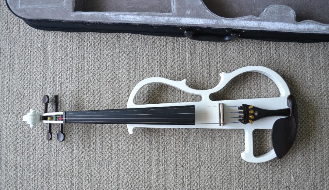 【極美品】サイレント エレキ バイオリン HVPV-30　ヘッドホン付き