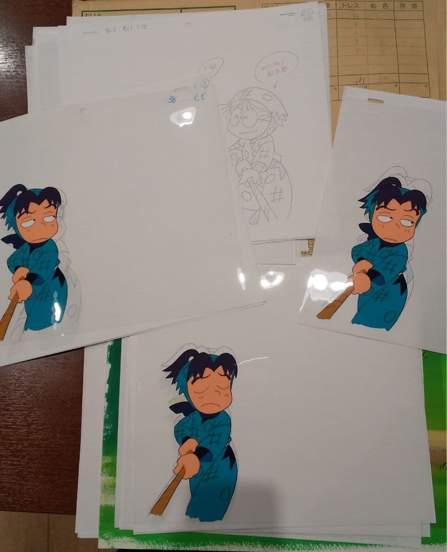 忍たま乱太郎 2000年作画 セル画 下書き 合計約40枚 亜細亜堂