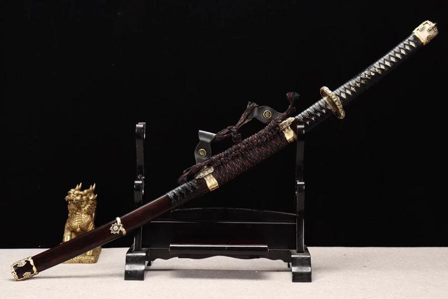 菊の太刀 日本刀 模造刀 居合刀 武士道 武蔵 鑑賞用 手鍛造打