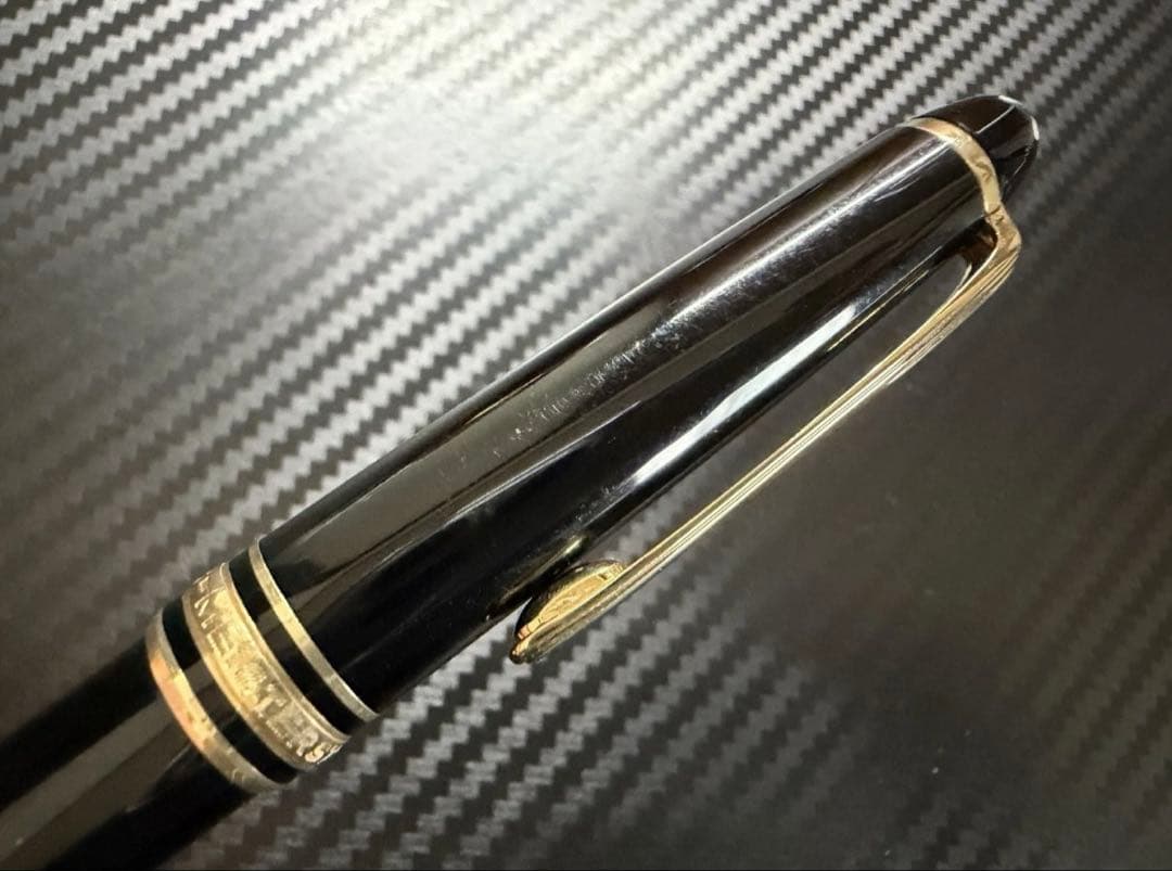 美品 モンブラン マイスターシュテュック 144 ブラック 全金 EF 万年筆