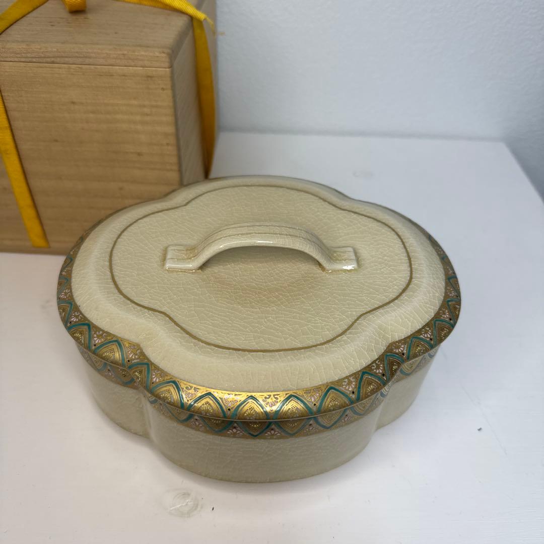 橋本陶正山 薩摩木瓜形食籠 薩摩焼 栞 共布 共箱 茶道具 - メルカリ