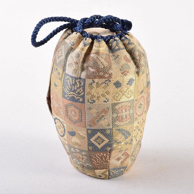 茶道具 膳所焼 陽炎園造 淡海ぜぜ 茶入 仕覆付 共箱 V