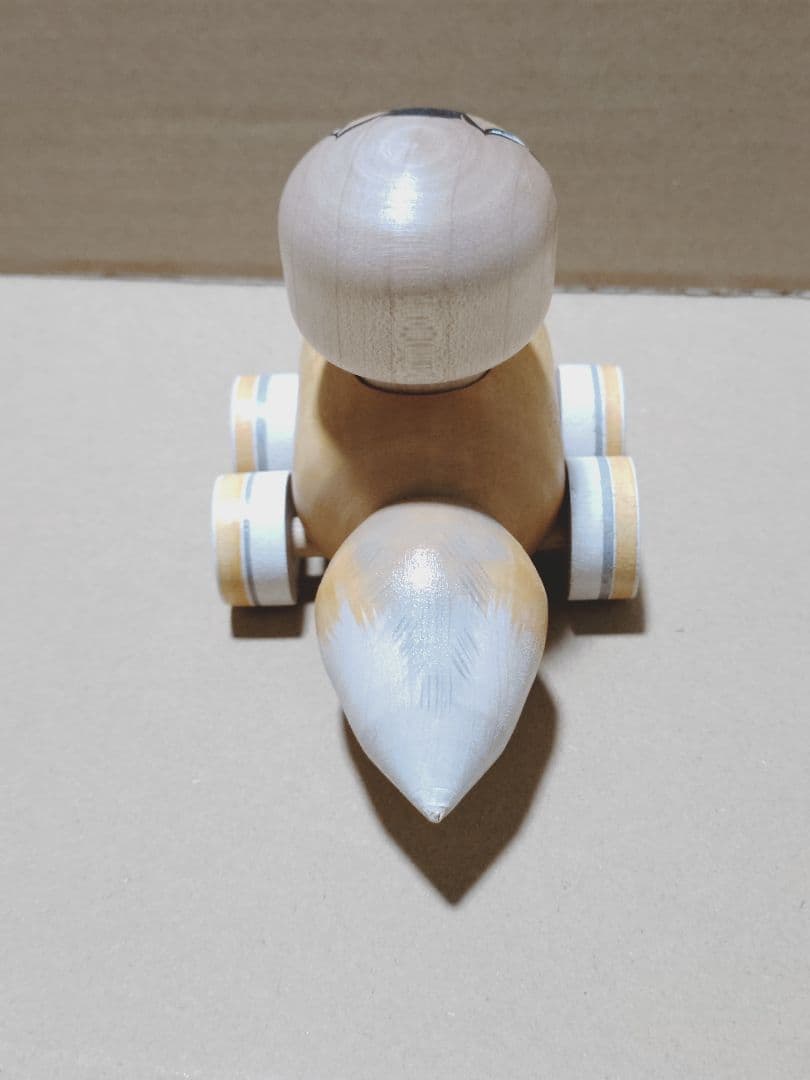 石巻こけし きつね車 美品 こけし 創作こけし
