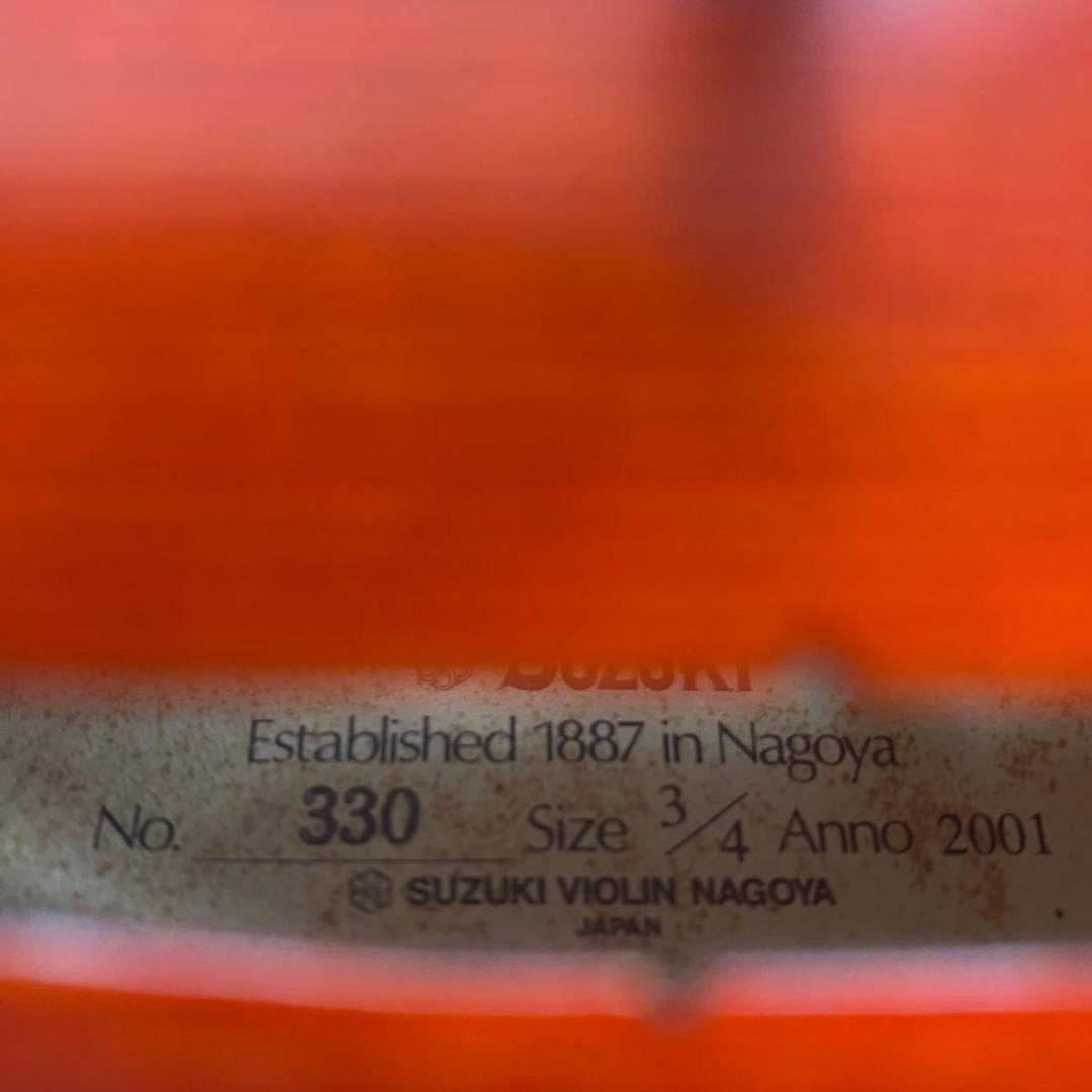 スズキ No330 3/4 2001年製 SUZUKI ヴァイオリン バイオリン