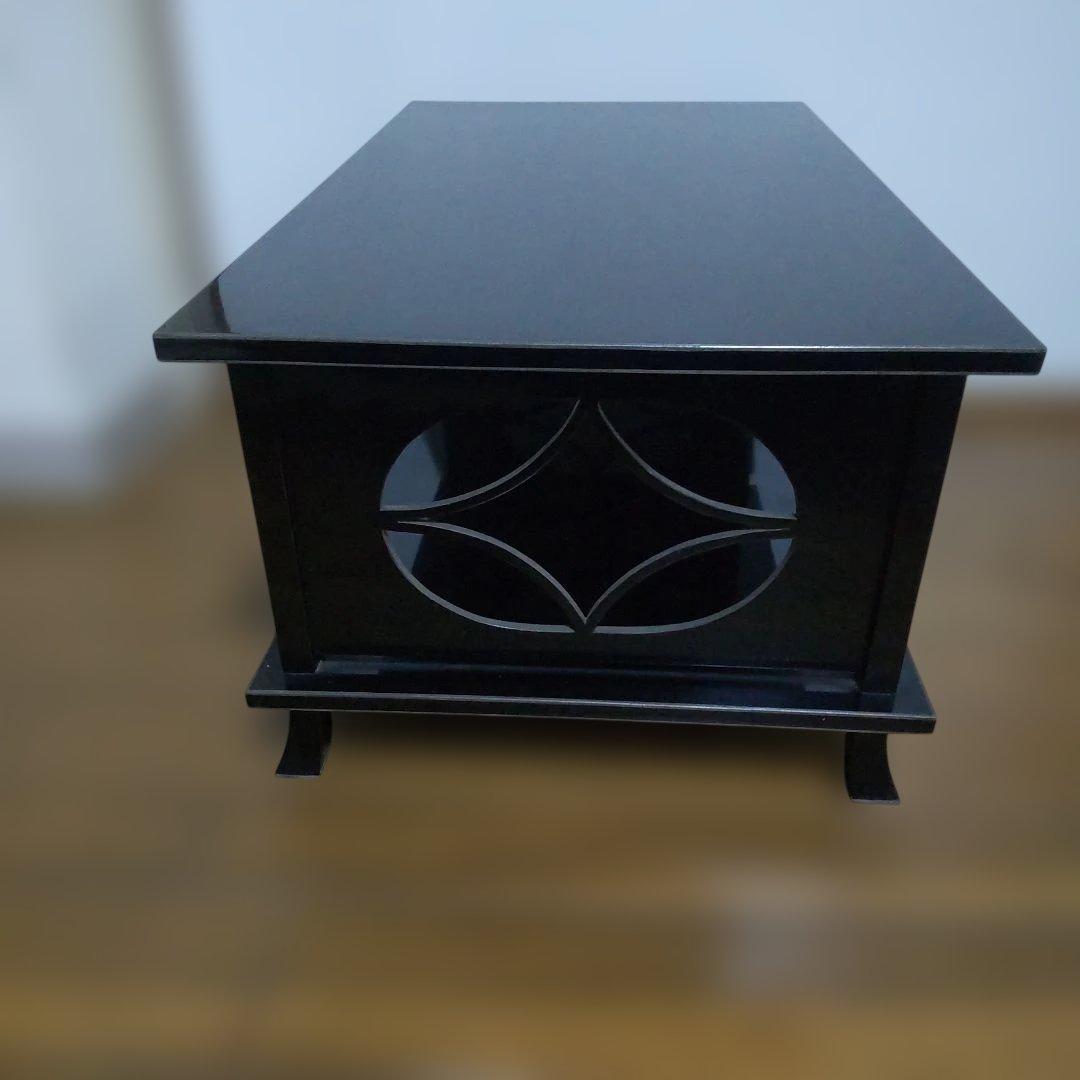 漆塗り？ 二段卓 冠卓 花台 - メルカリ