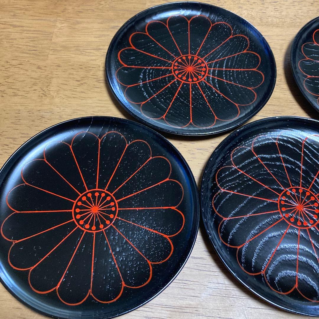 象彦 銘々盆 銘々皿(漆器・菓子器・銘々皿)5枚 5客 - メルカリ