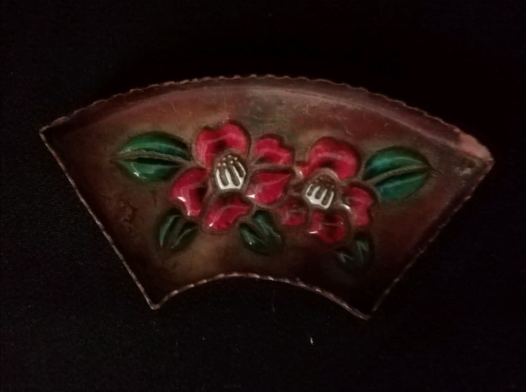 逸品珍品安藤七宝A銅製槌起七宝盆小物入れ銘々皿和骨董アンティーク