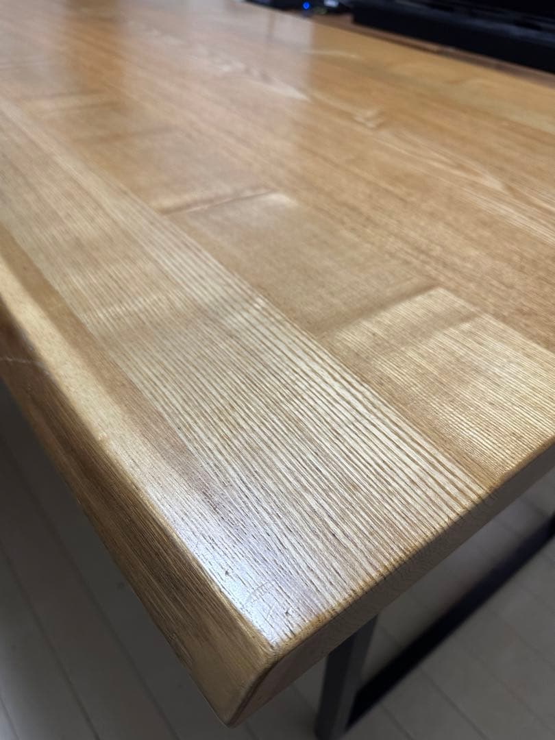 7/25まで 最終価格 ダイニングテーブル　無垢　タモ　リビングダイニング