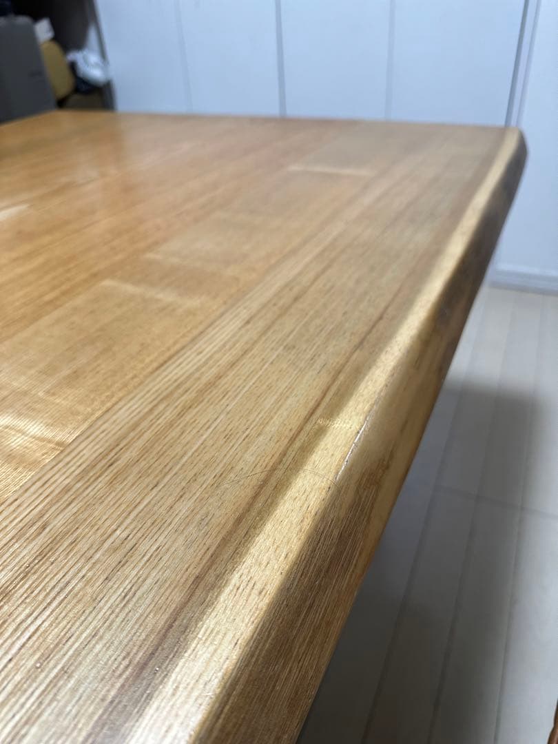 7/25まで 最終価格 ダイニングテーブル　無垢　タモ　リビングダイニング