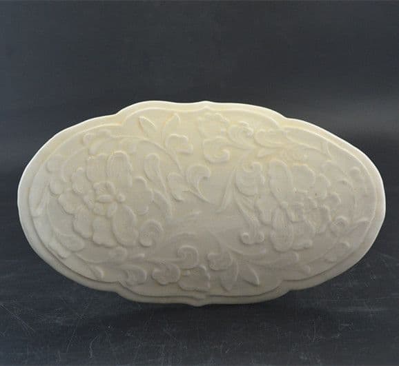 宋定窯彫刻白磁龍枕 景徳鎮 陶磁器 装飾品 現代工芸品