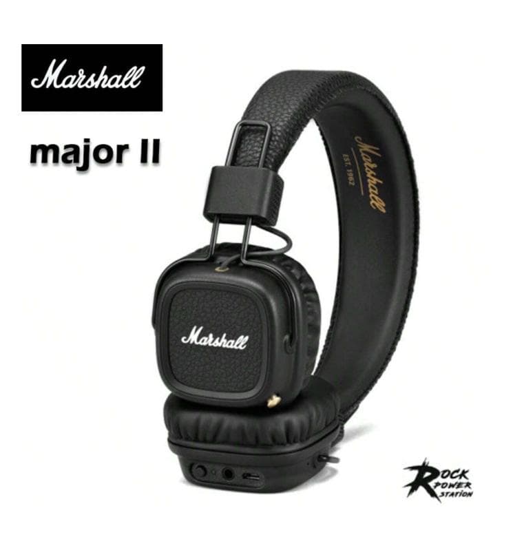 マーシャル　ヘッドホン　MAJORⅡ Marshall ヘッドホン MAJOR II（有線）箱付 マーシャル ヘッドホン