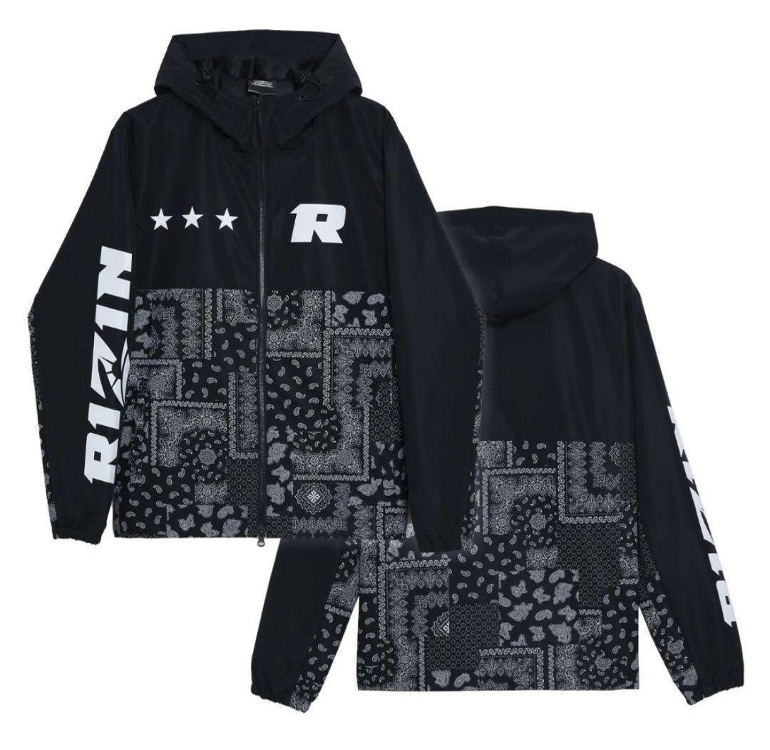 RIZIN PRACTICE SET UP ブラック ペイズリー XLサイズ