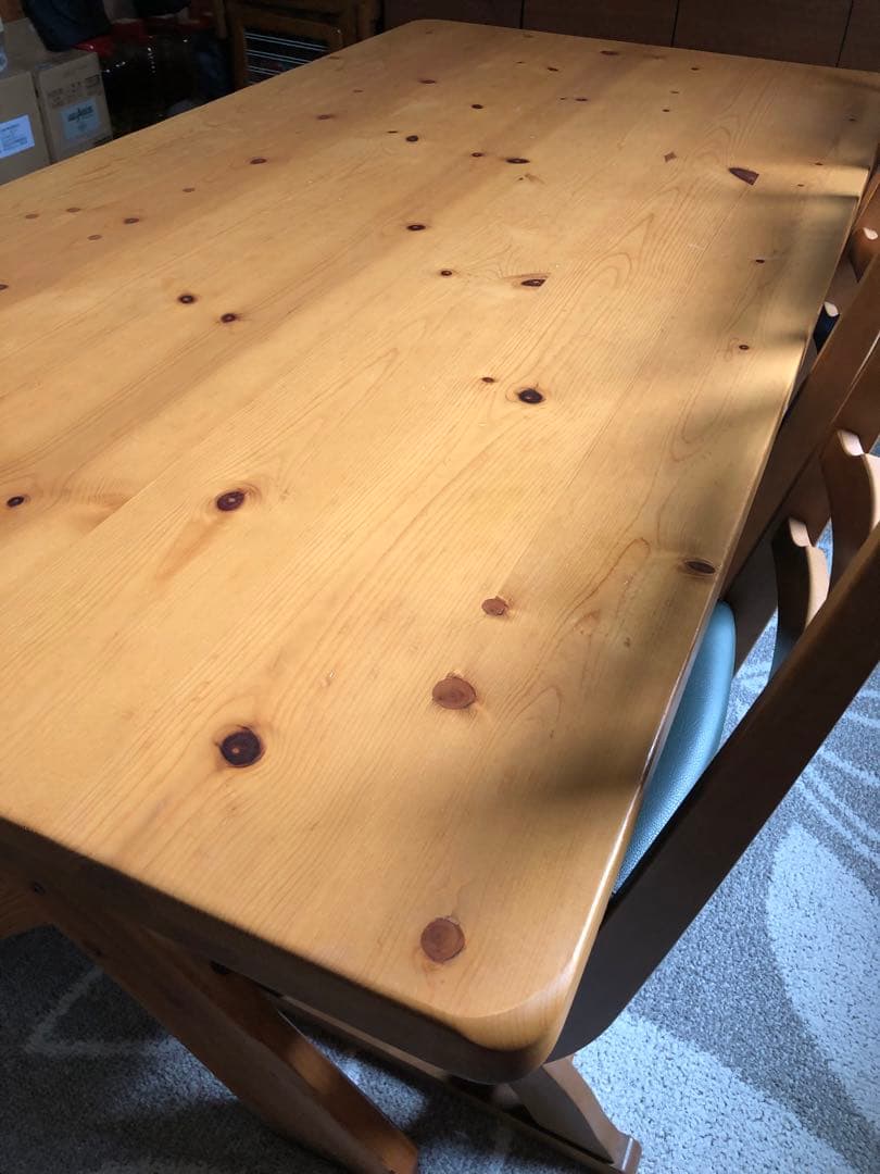 ダイニングテーブル（200cm）　ベンチ椅子セット【引取限定】