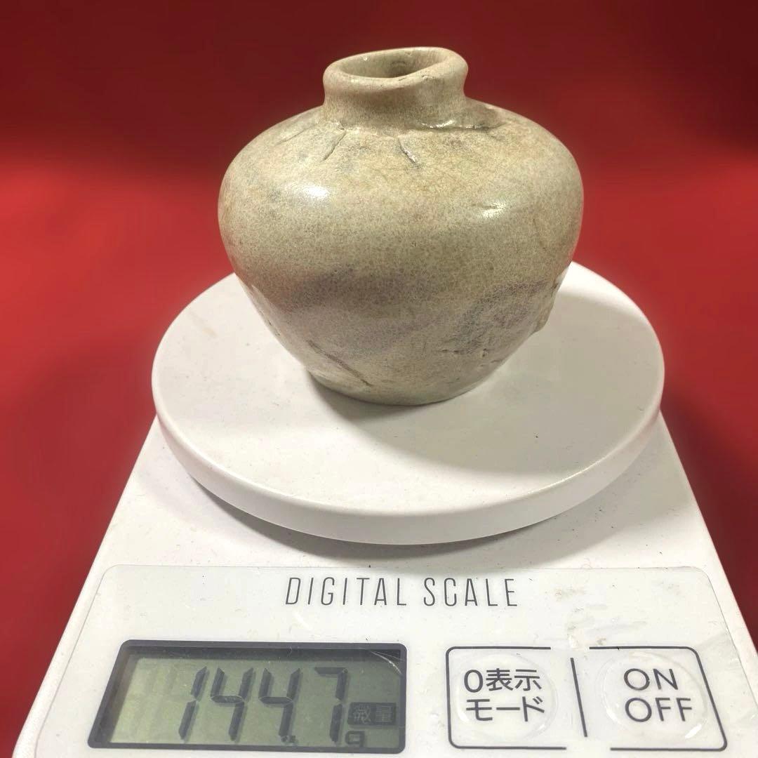 J-43 高麗油壷 李朝 紛青沙器 古壺 骨董品 インテリア