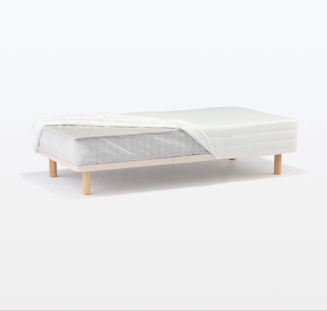 【美品】【使用期間半年未満】無印良品　脚付マットレス　ポケットコイル　シングル