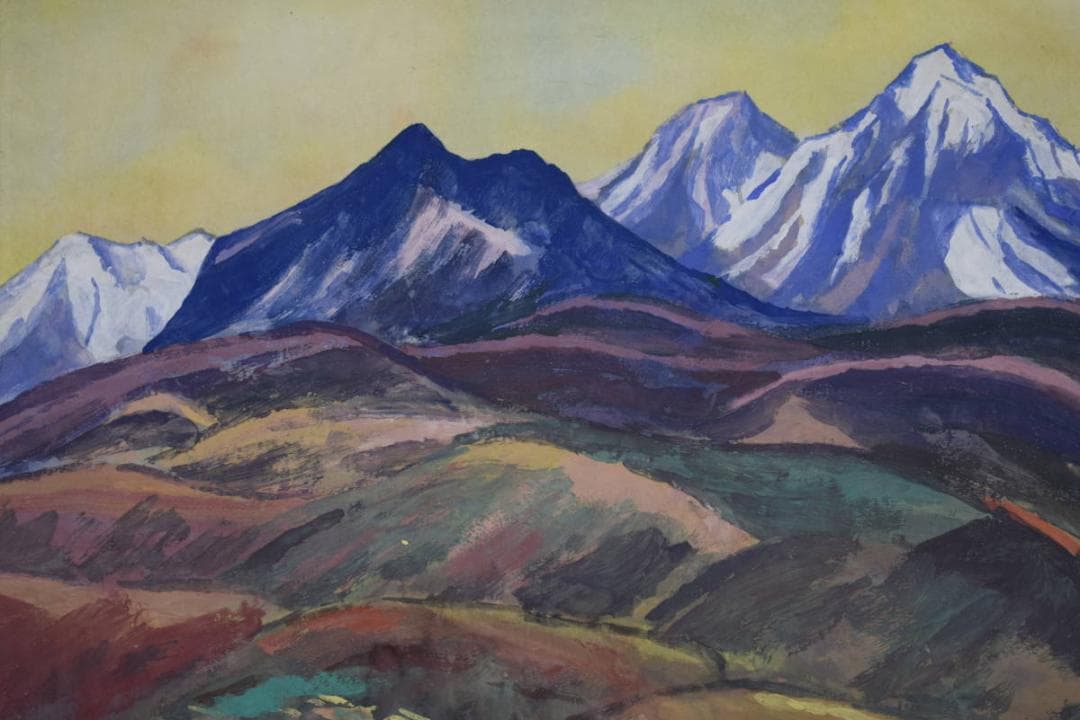 真作/浜孤嘯/妙高/桐共箱付/布袋屋掛軸HG-194