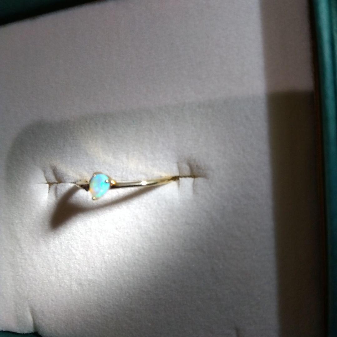 BIZOUX【ドゥプリズム】オパール×ローズカットダイヤモンド 18YGリング