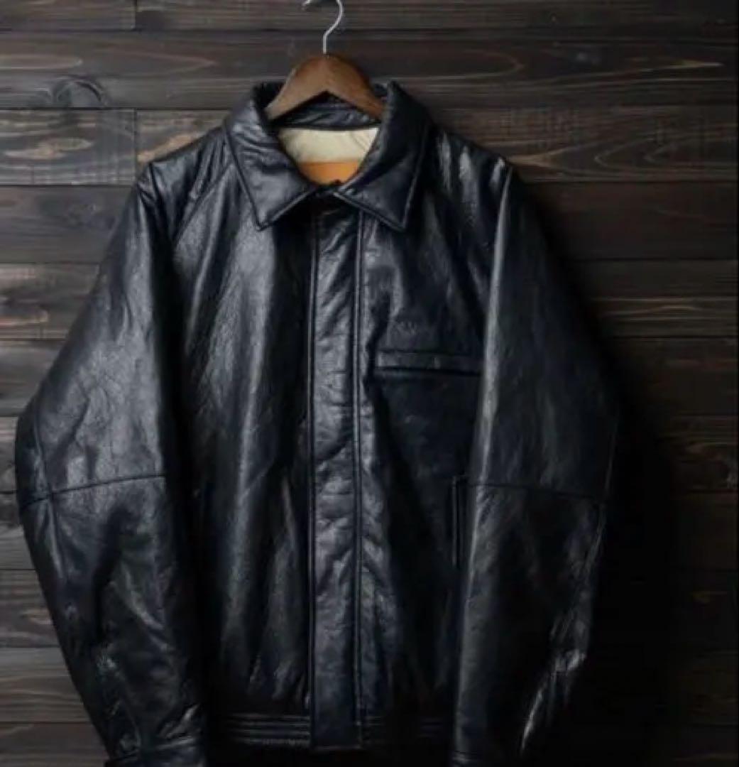 PABLO VINCI Leather down jacket 02 - メルカリ