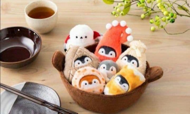 コウペンちゃんアツアツおでんなぬいぐるみセット(おでんが繋がる