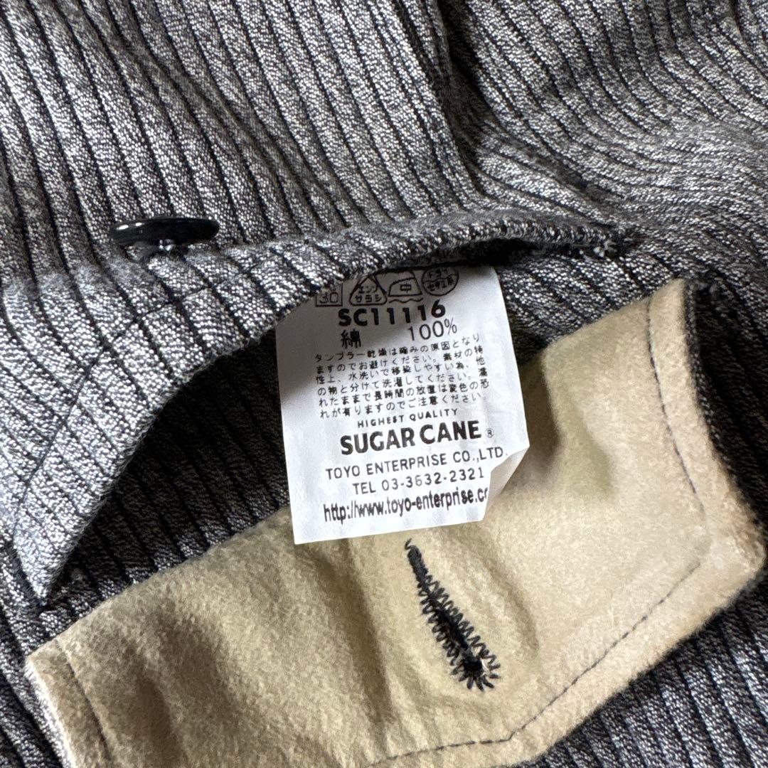 SUGARCANE コットンピケ ハンティングジャケット 動物ボタン　#52