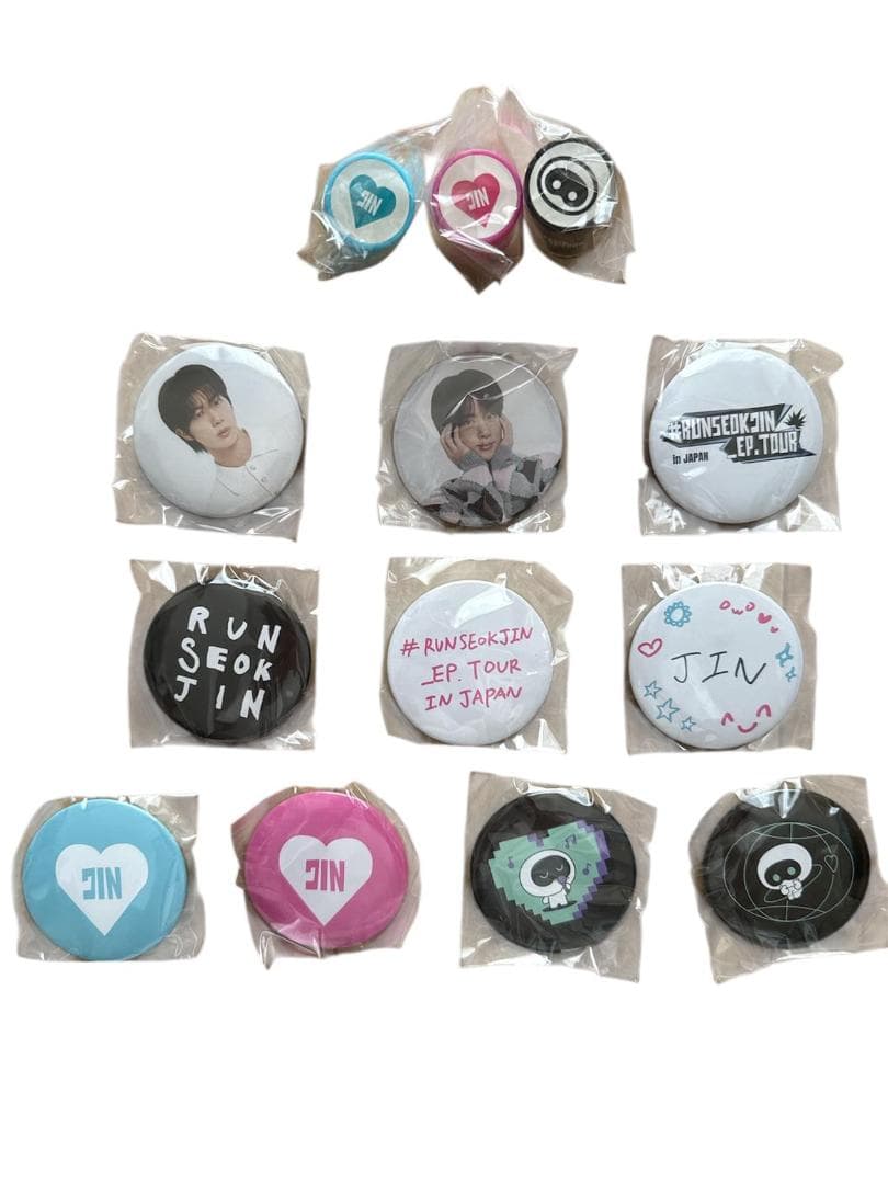 BTS RUNSEOKJIN EP.TOUR in JAPAN缶バッジ スタンプ