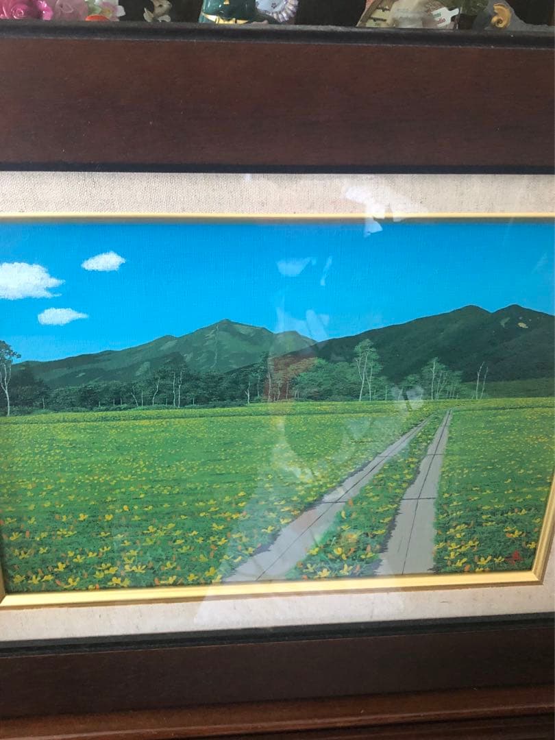 水彩画『銚子市外川町から海を臨む』