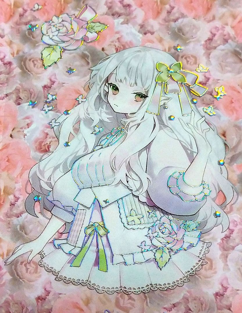 J437＃蝶物语(镭射银)第九航道切り売り海外人物マステ女の子