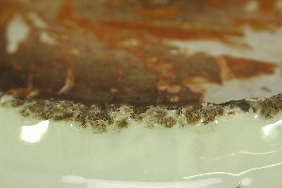 茶道具 唐物 呉須赤絵 鳳花紋 皿 φ33cm(A929)