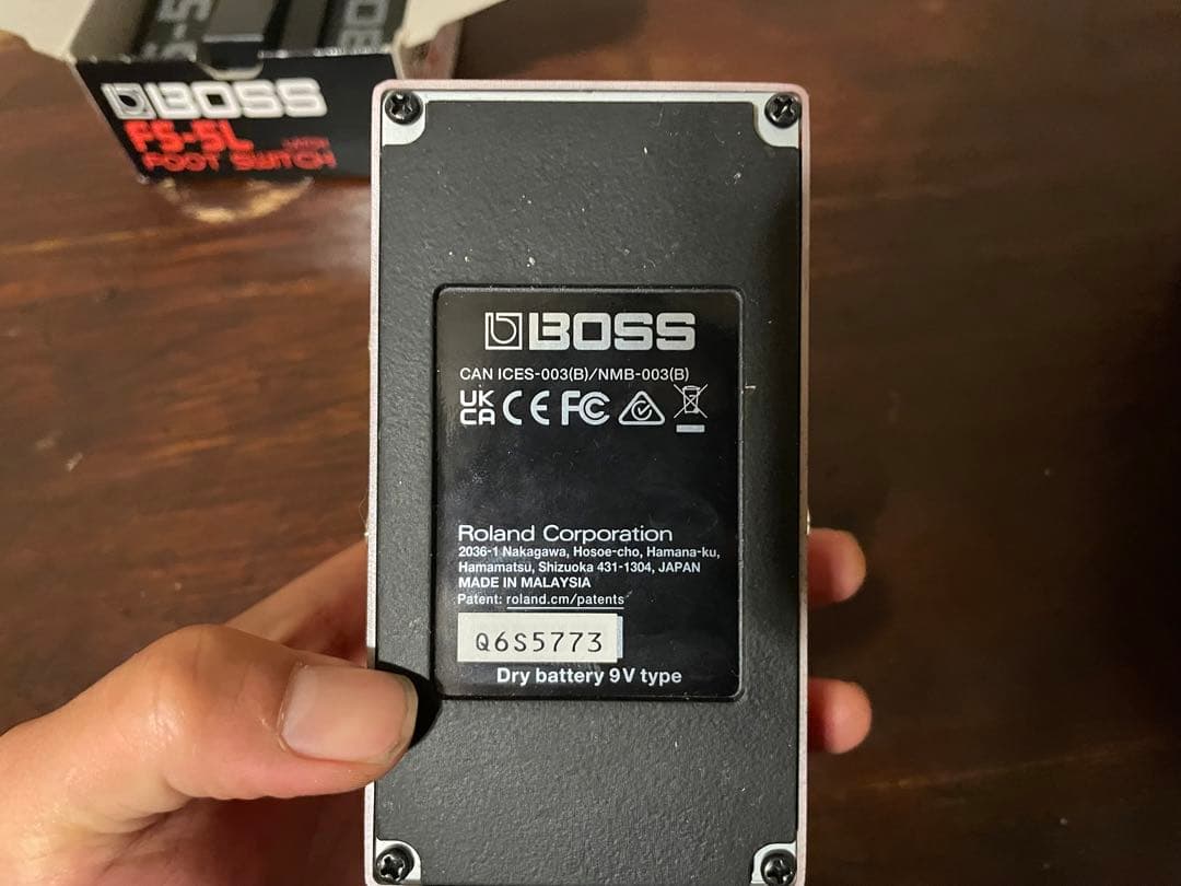 BOSS RC-5 Loop Station フットスイッチFS-5L