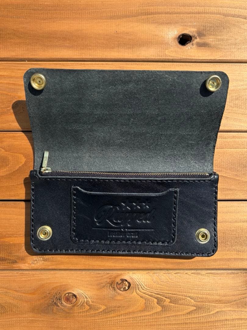 ロングトラッカーウォレット　北米産ステアハイド　アポロコンチョ