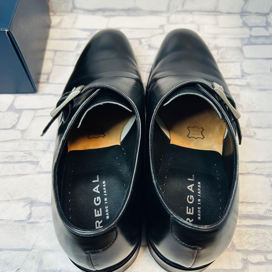 【日本製/未使用級】REGAL 08JR シングルモンクストラップ 25cm