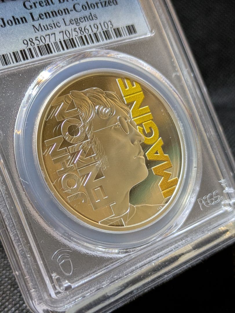 国内入手困難！】最高鑑定PF70 英国王立造幣局ジョン・レノン カラー