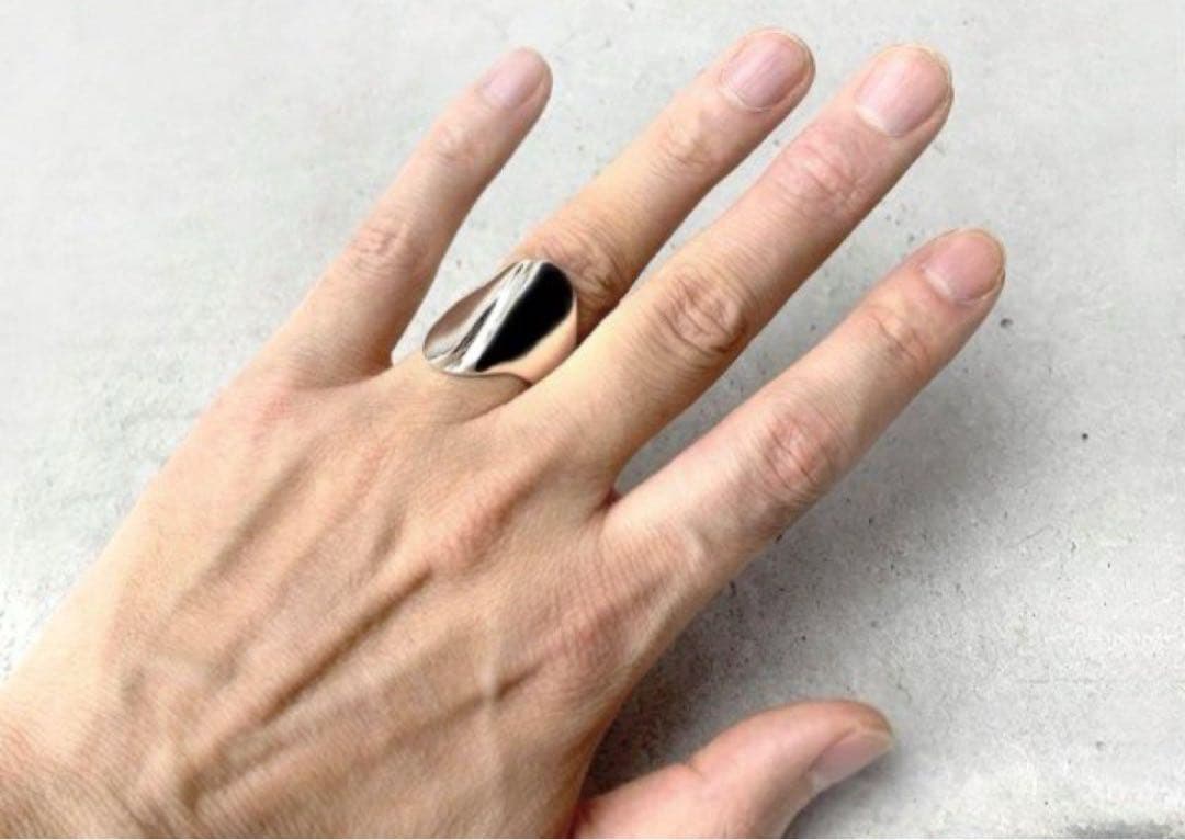 メキシコ製 ビンテージ ウェーブ シルバーリング ボーンカフMEXICO 925