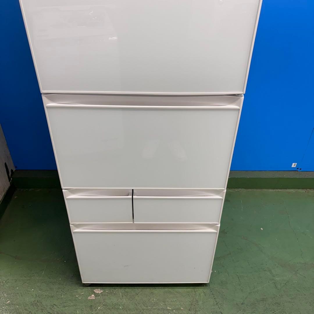 670 東芝大型冷蔵庫 400L強 小型 家庭用 自動製氷 ガラスパネル 右開き