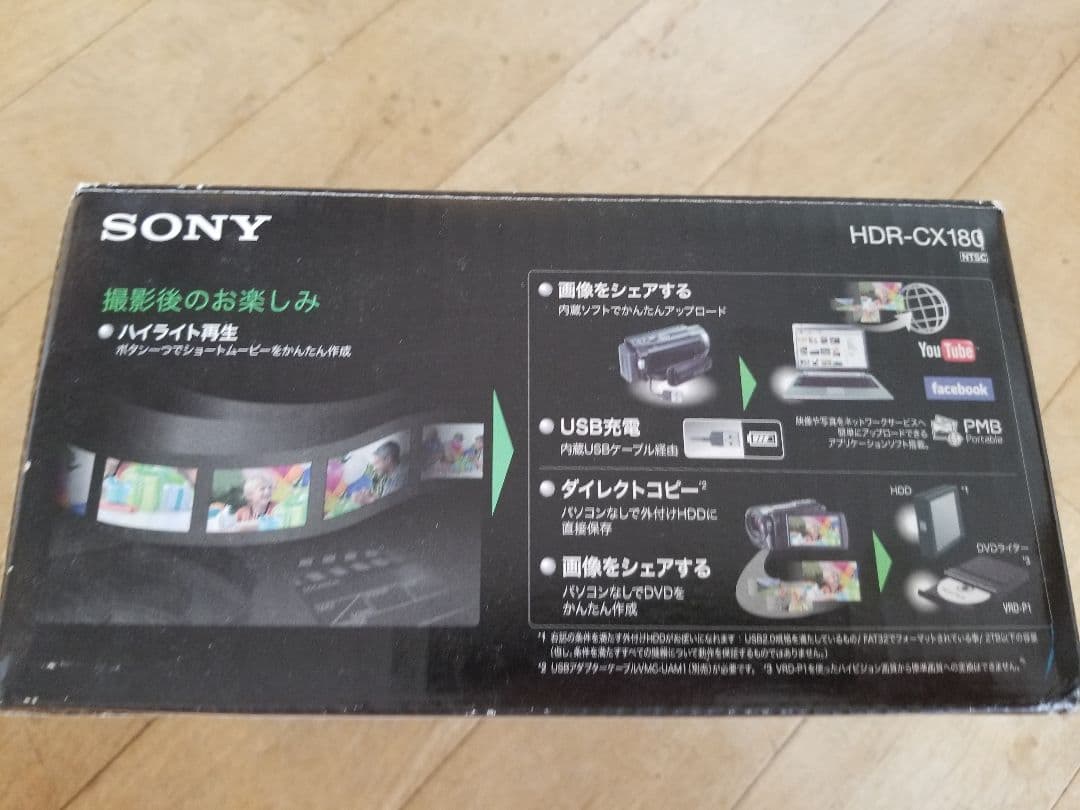 【一式】ソニー SONY Handycam HDR−CX180 ビデオカメラ