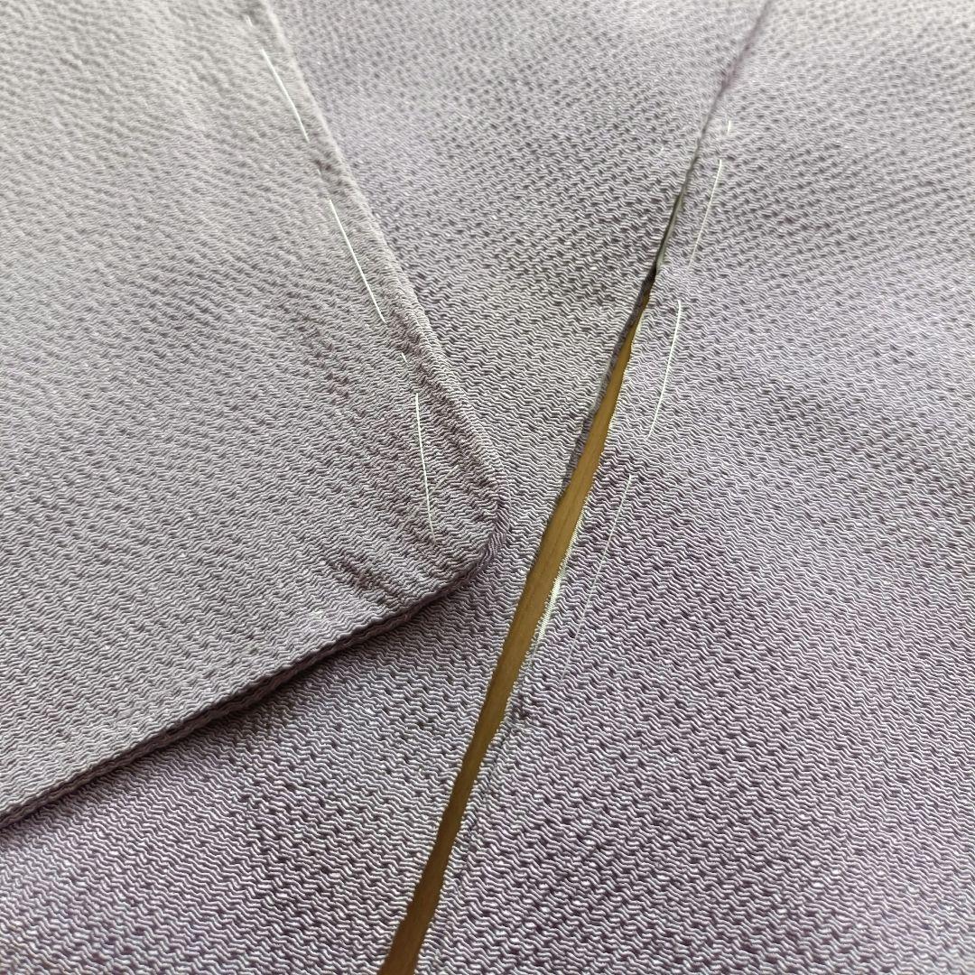 弓道　着物　袷　正絹　一つ紋